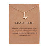 FASHIONA - ketting vlinder verguld - dames