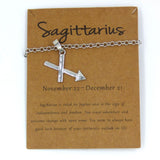 FASHIONA damesketting zodiac boogschutter sagittarius sterrenbeeld van roestvrij staal. Fashion, mode