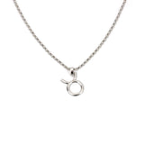 FASHIONA damesketting. Zodiac, sterrenbeeld Stier. Roestvrij staal