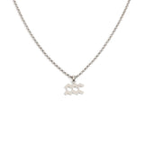 FASHIONA damesketting. Zodiac, sterrenbeeld Waterman. Roestvrij staal