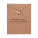 FASHIONA - ketting 3 ringen - verguld - dames