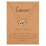 FASHIONA - ketting sterrenbeeld Kreeft verguld - dames
