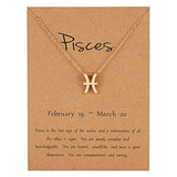FASHIONA - ketting sterrenbeeld Vissen verguld - dames