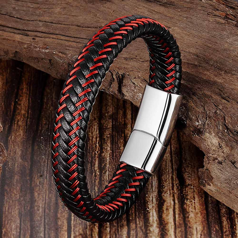 FASHIONA - Stijlvolle leren armband - Heren